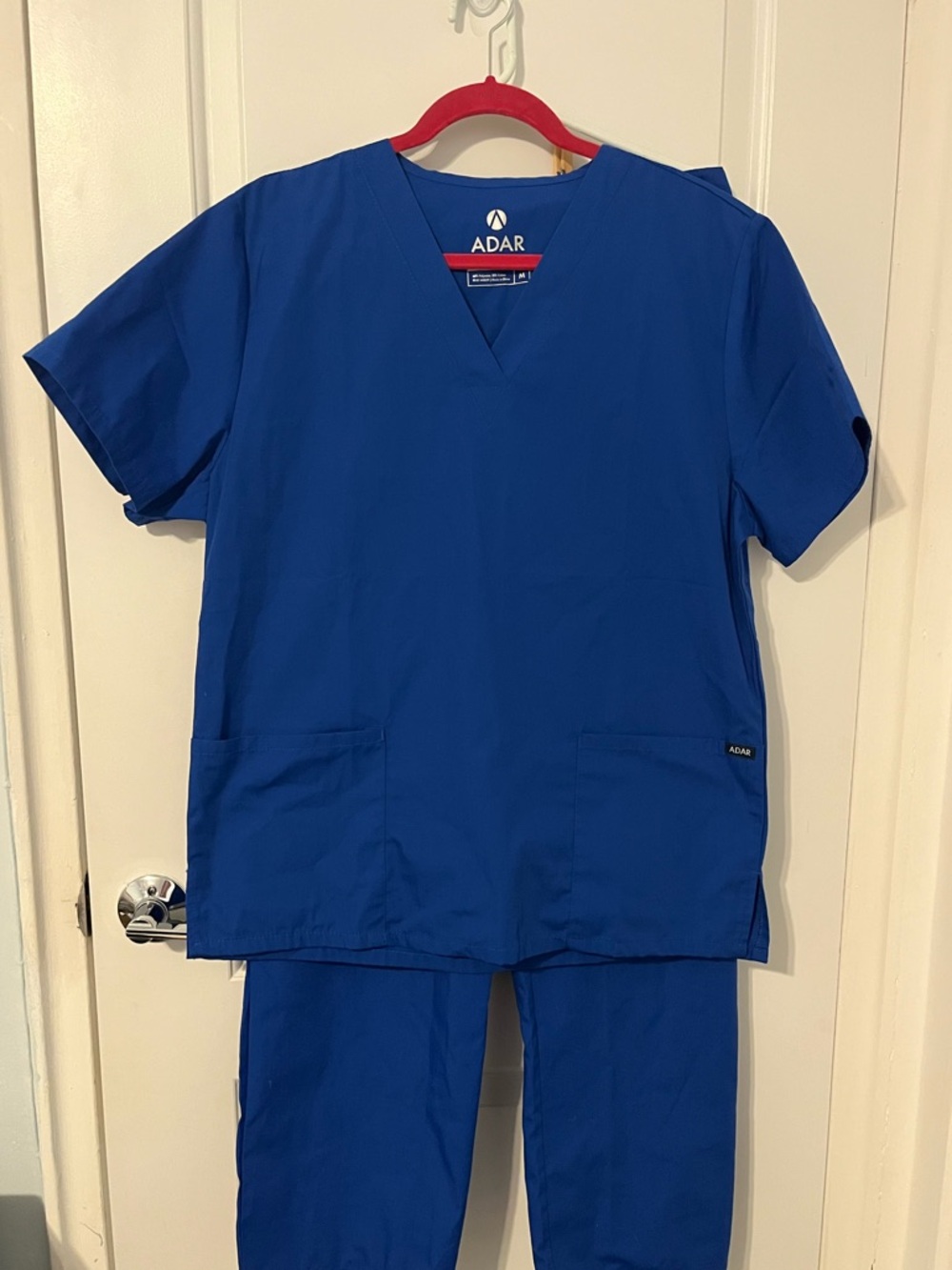 Adar Medical Scrub Set in royal blue